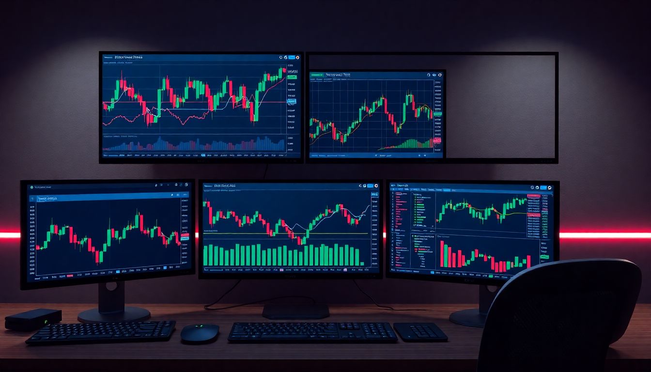 Robôs traders de alta frequência executando estratégias quantitativas com Python e APIs do Profit Chart