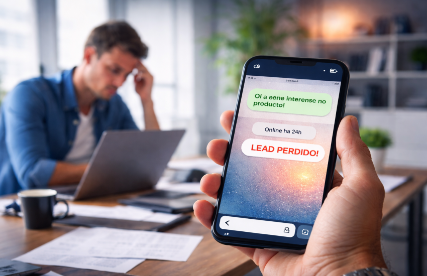 lead quente esfria rápido no WhatsApp mostrando perda de cliente por demora no atendimento